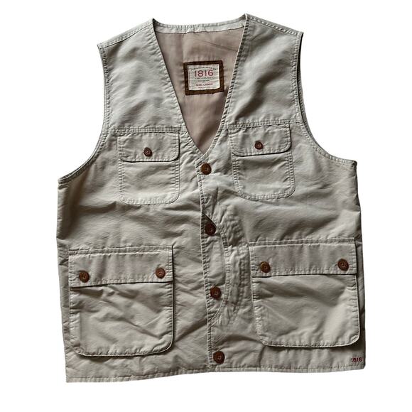Remington 1816 Lightweight Explorer Hunting Utility Pockets Oatmeal Vest men L